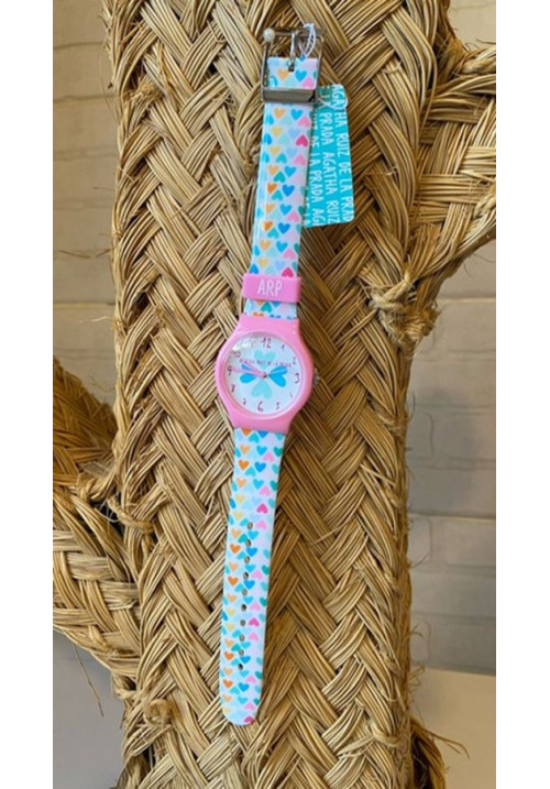 Reloj flip rayas agua